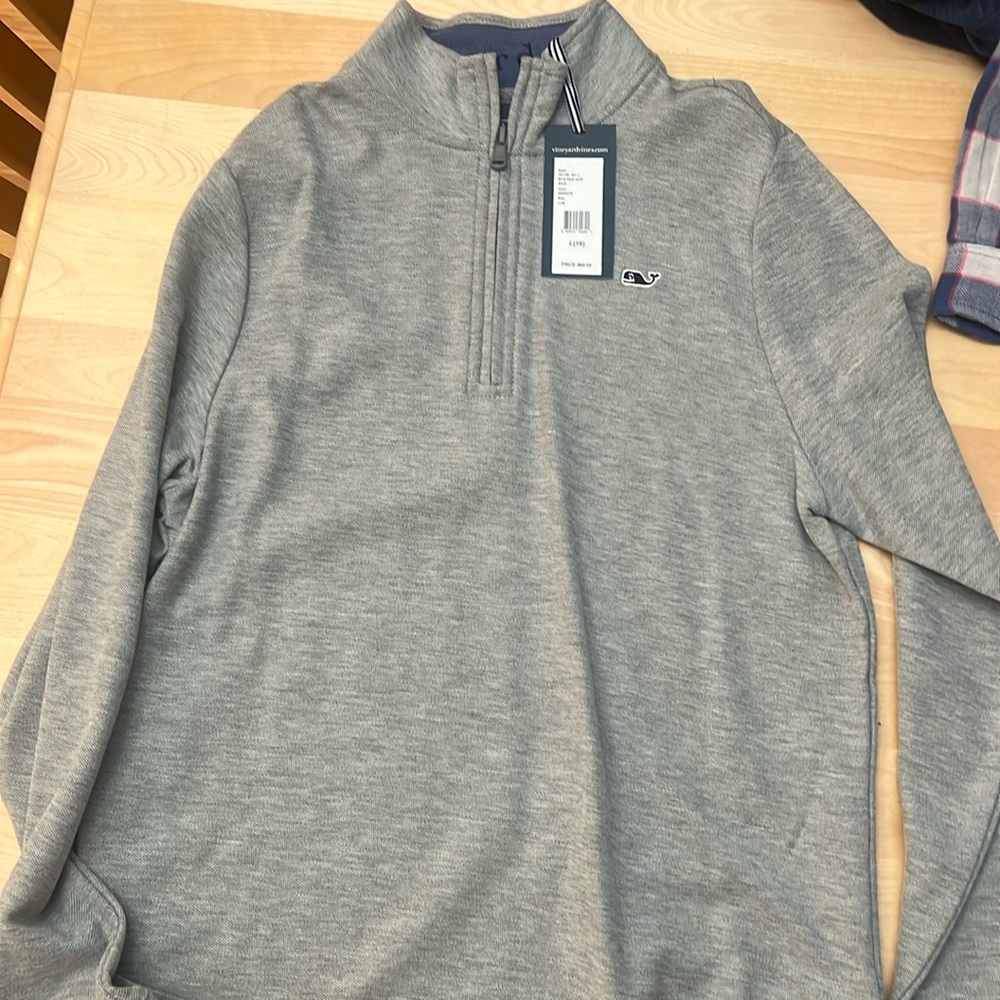 Vineyard Vines boys pique 1/4 zip